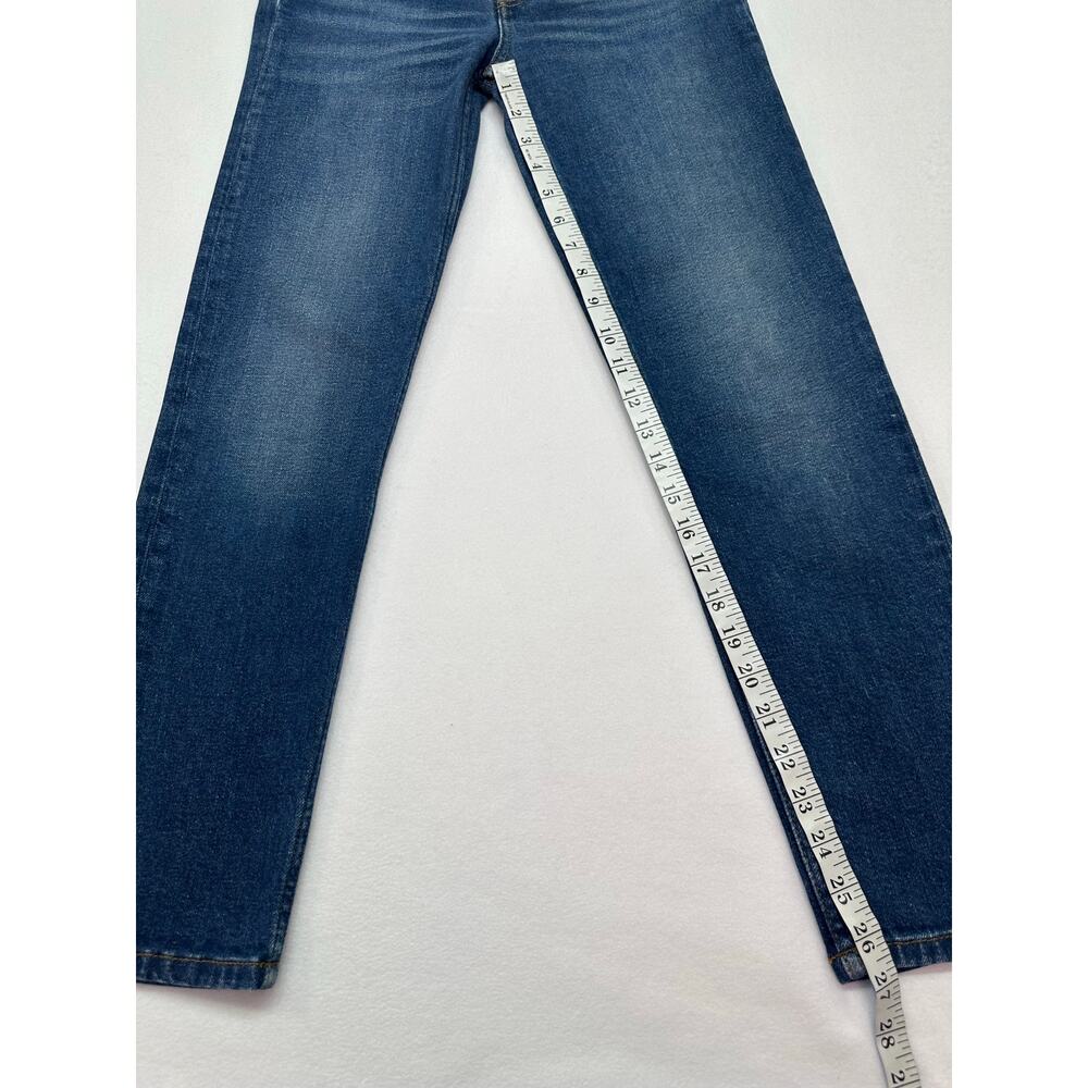 RE/DONE 90s High Rise Ankle Crop Jeans Medium Wash Interior Pocket Size 25 - Picture 9 of 13